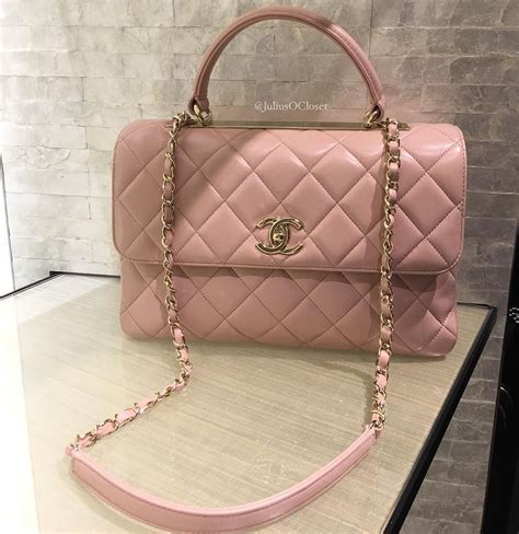 chanel trendy bag pink|Chanel trendy bag street style.